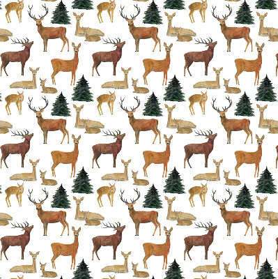 Rolgordijn voor het raam Herten en reeën