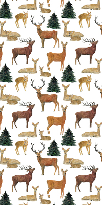 Rolgordijn voor het raam Herten en reeën