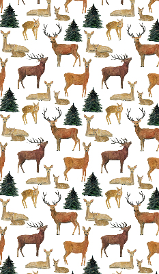 Rolgordijn voor het raam Herten en reeën