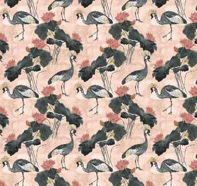 Rolgordijn verduisterend Reiger op een roze achtergrond