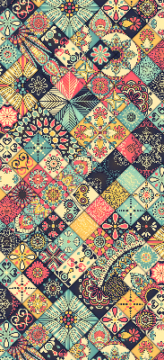 Rolgordijn voor het raam Kleurrijke tegels