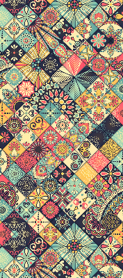 Rolgordijn voor het raam Kleurrijke tegels