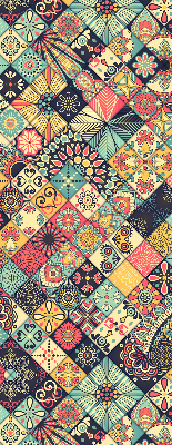 Rolgordijn voor het raam Kleurrijke tegels