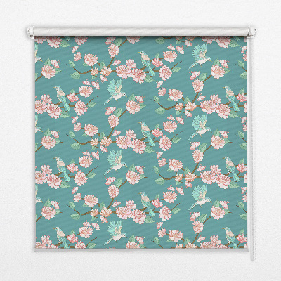 Rolgordijn verduisterend Vogels tussen de takken