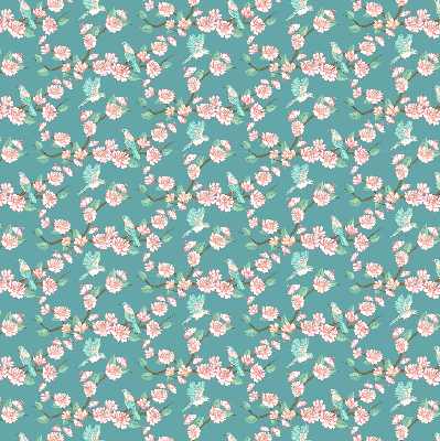 Rolgordijn verduisterend Vogels tussen de takken