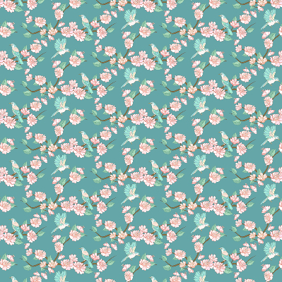 Rolgordijn verduisterend Vogels tussen de takken