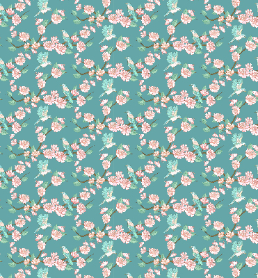 Rolgordijn verduisterend Vogels tussen de takken