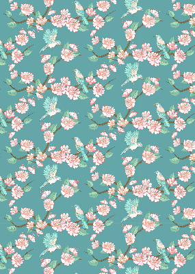 Rolgordijn verduisterend Vogels tussen de takken