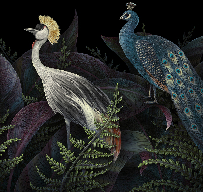 Rolgordijn verduisterend Patki in het groen