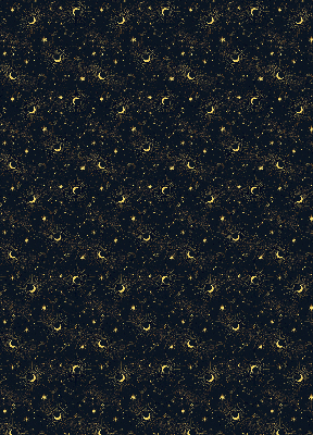 Rolgordijn voor het raam Maan en sterren