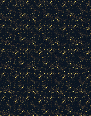 Rolgordijn voor het raam Maan en sterren