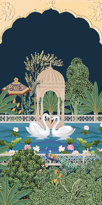 Rolgordijn verduisterend Tuin