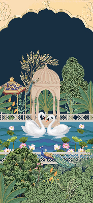 Rolgordijn verduisterend Tuin