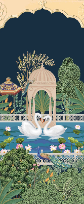 Rolgordijn verduisterend Tuin