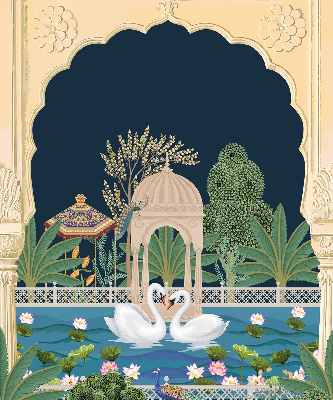 Rolgordijn verduisterend Tuin