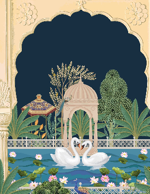 Rolgordijn verduisterend Tuin