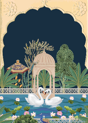 Rolgordijn verduisterend Tuin