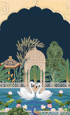 Rolgordijn verduisterend Tuin