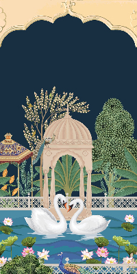 Rolgordijn verduisterend Tuin