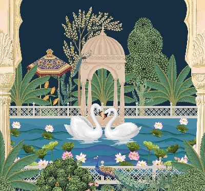 Rolgordijn verduisterend Tuin