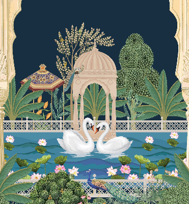 Rolgordijn verduisterend Tuin