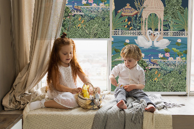 Rolgordijn verduisterend Tuin