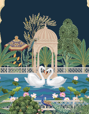 Rolgordijn verduisterend Tuin