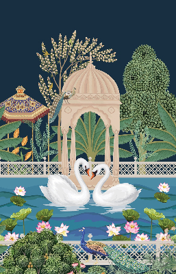 Rolgordijn verduisterend Tuin