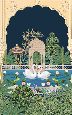 Rolgordijn verduisterend Tuin