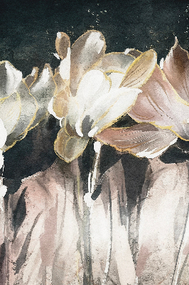 Rolgordijn voor het raam Geschilderde bloemen