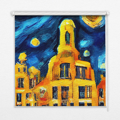 Rolgordijn verduisterend Geschilderde stad