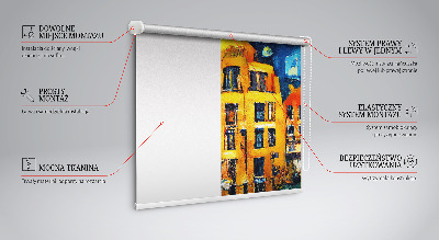 Rolgordijn verduisterend Geschilderde stad