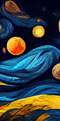 Rolgordijn voor het raam Planeten