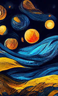 Rolgordijn voor het raam Planeten