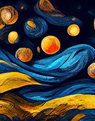 Rolgordijn voor het raam Planeten