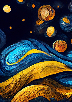 Rolgordijn voor het raam Planeten