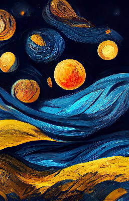 Rolgordijn voor het raam Planeten