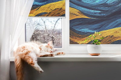 Rolgordijn voor het raam Planeten