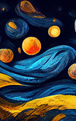 Rolgordijn voor het raam Planeten