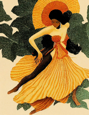 Rolgordijn verduisterend Danser