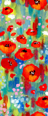 Rolgordijn verduisterend Klaprozenweide