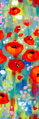 Rolgordijn verduisterend Klaprozenweide