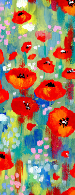 Rolgordijn verduisterend Klaprozenweide