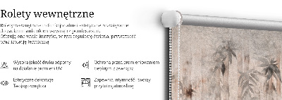 Rolgordijn voor het raam Bladeren