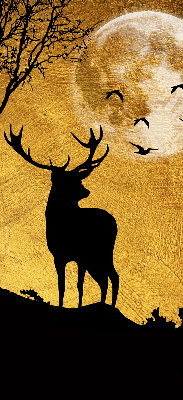 Rolgordijn verduisterend Herten 's nachts