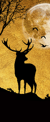 Rolgordijn verduisterend Herten 's nachts