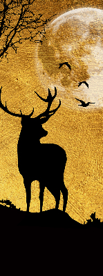 Rolgordijn verduisterend Herten 's nachts