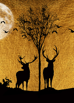 Rolgordijn verduisterend Herten 's nachts