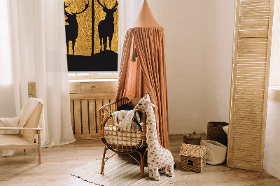 Rolgordijn verduisterend Herten 's nachts