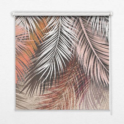 Rolgordijn voor het raam Bladeren